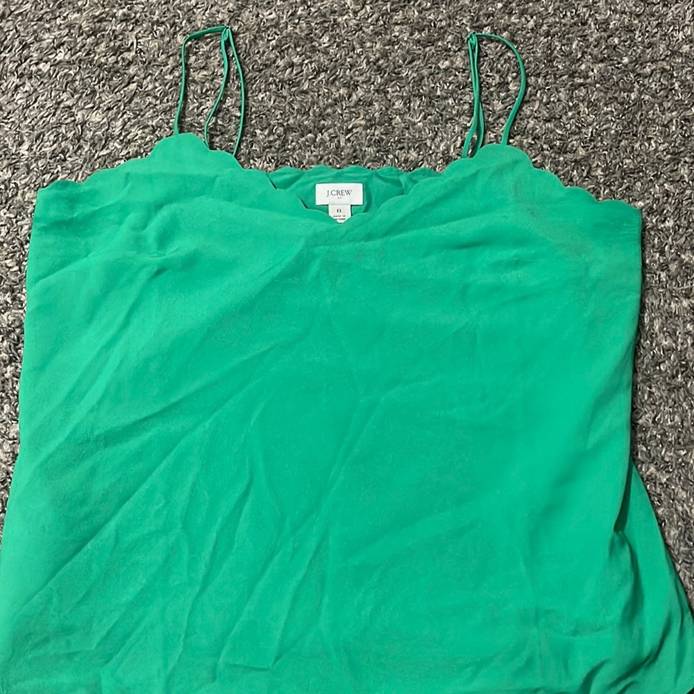 Green Jcrew Tank Top Blouse